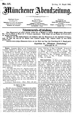 Münchener Abendzeitung Freitag 26. August 1864