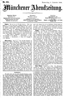 Münchener Abendzeitung Donnerstag 8. September 1864