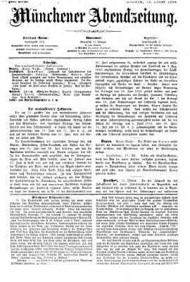 Münchener Abendzeitung Mittwoch 19. Oktober 1864