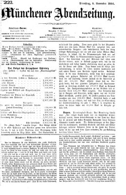 Münchener Abendzeitung Dienstag 8. November 1864