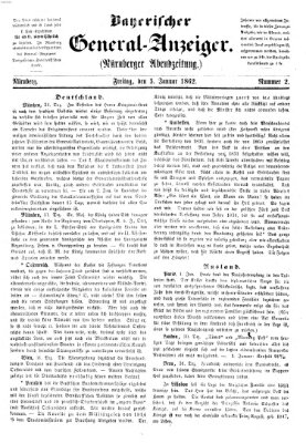 Bayerischer General-Anzeiger (Nürnberger Abendzeitung) Freitag 3. Januar 1862