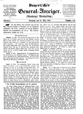 Bayerischer General-Anzeiger (Nürnberger Abendzeitung) Mittwoch 28. Mai 1862