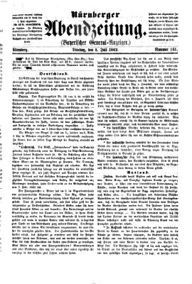 Nürnberger Abendzeitung Dienstag 8. Juli 1862