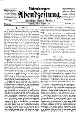 Nürnberger Abendzeitung Samstag 9. August 1862