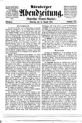 Nürnberger Abendzeitung Samstag 16. August 1862