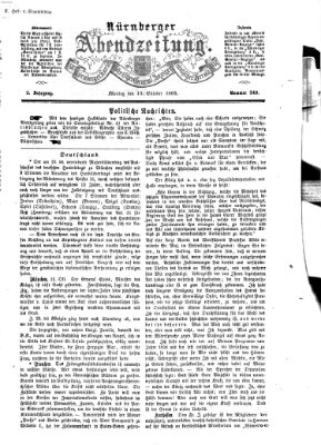 Nürnberger Abendzeitung Montag 13. Oktober 1862