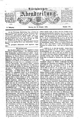 Nürnberger Abendzeitung Sonntag 26. Oktober 1862