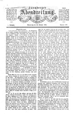 Nürnberger Abendzeitung Donnerstag 30. Oktober 1862