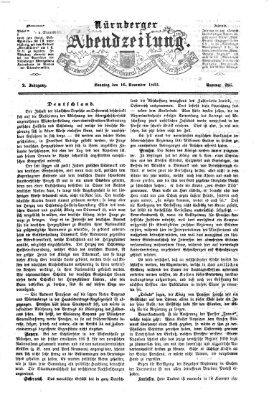 Nürnberger Abendzeitung Sonntag 16. November 1862