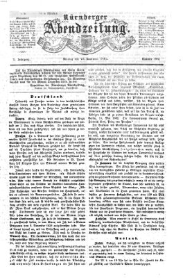 Nürnberger Abendzeitung Dienstag 25. November 1862