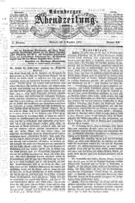 Nürnberger Abendzeitung Mittwoch 3. Dezember 1862