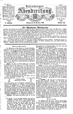 Nürnberger Abendzeitung Dienstag 16. Dezember 1862