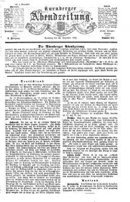 Nürnberger Abendzeitung Samstag 20. Dezember 1862