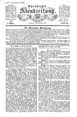 Nürnberger Abendzeitung Dienstag 30. Dezember 1862