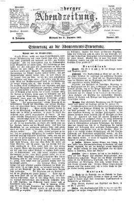 Nürnberger Abendzeitung Mittwoch 31. Dezember 1862