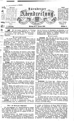 Nürnberger Abendzeitung Montag 5. Januar 1863