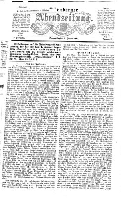 Nürnberger Abendzeitung Donnerstag 8. Januar 1863