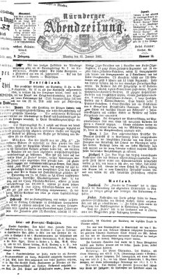 Nürnberger Abendzeitung Montag 12. Januar 1863