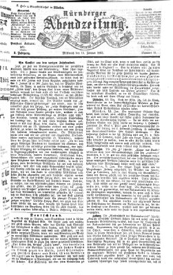 Nürnberger Abendzeitung Mittwoch 14. Januar 1863