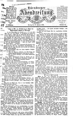 Nürnberger Abendzeitung Freitag 16. Januar 1863