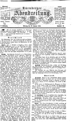 Nürnberger Abendzeitung Montag 19. Januar 1863