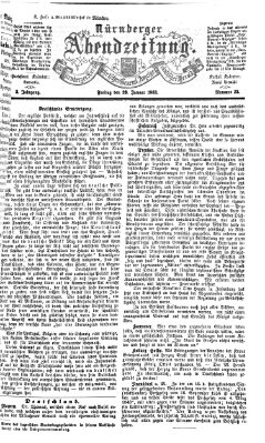 Nürnberger Abendzeitung Freitag 23. Januar 1863