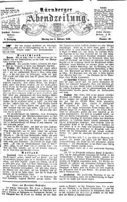 Nürnberger Abendzeitung Montag 9. Februar 1863