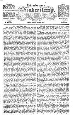 Nürnberger Abendzeitung Dienstag 10. Februar 1863