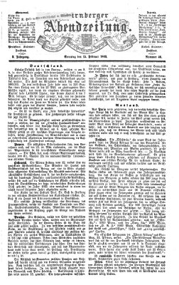 Nürnberger Abendzeitung Sonntag 15. Februar 1863