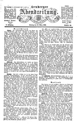 Nürnberger Abendzeitung Dienstag 10. März 1863