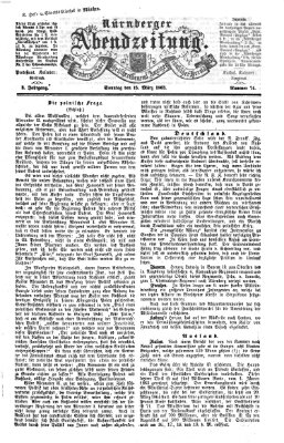 Nürnberger Abendzeitung Sonntag 15. März 1863