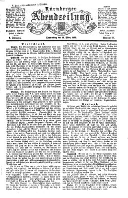 Nürnberger Abendzeitung Donnerstag 19. März 1863