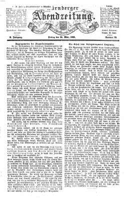 Nürnberger Abendzeitung Freitag 20. März 1863