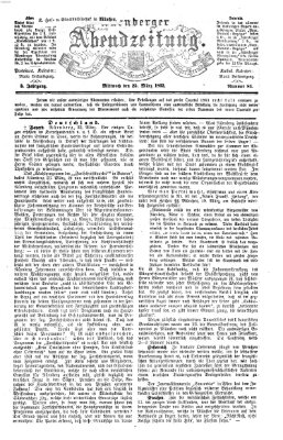 Nürnberger Abendzeitung Mittwoch 25. März 1863