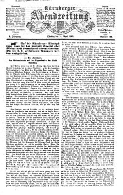 Nürnberger Abendzeitung Dienstag 14. April 1863