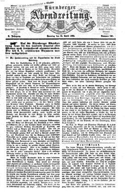 Nürnberger Abendzeitung Sonntag 19. April 1863