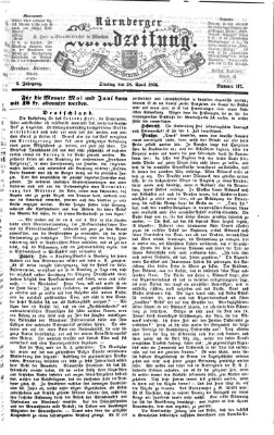 Nürnberger Abendzeitung Dienstag 28. April 1863