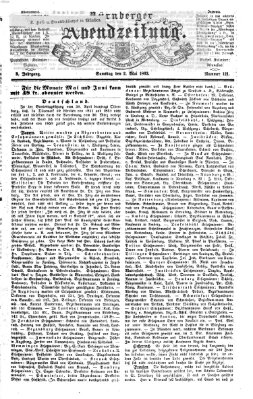 Nürnberger Abendzeitung Samstag 2. Mai 1863