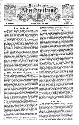 Nürnberger Abendzeitung Mittwoch 27. Mai 1863