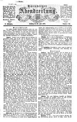 Nürnberger Abendzeitung Dienstag 23. Juni 1863