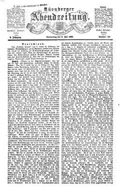 Nürnberger Abendzeitung Donnerstag 9. Juli 1863