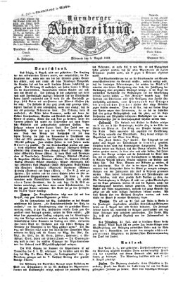 Nürnberger Abendzeitung Mittwoch 5. August 1863