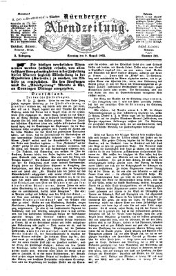 Nürnberger Abendzeitung Sonntag 9. August 1863