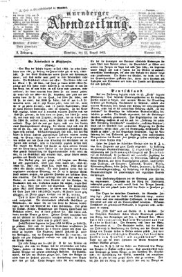 Nürnberger Abendzeitung Samstag 15. August 1863