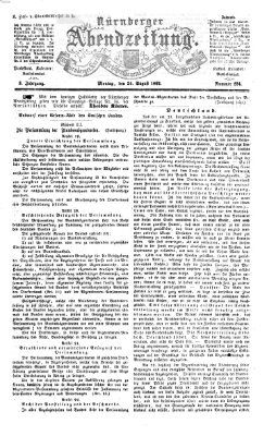 Nürnberger Abendzeitung Montag 24. August 1863