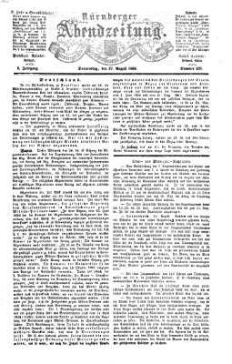 Nürnberger Abendzeitung Donnerstag 27. August 1863