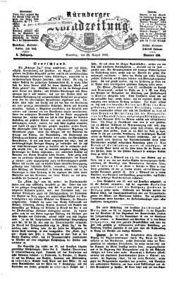 Nürnberger Abendzeitung Samstag 29. August 1863