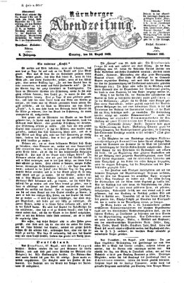 Nürnberger Abendzeitung Sonntag 30. August 1863