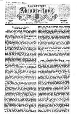 Nürnberger Abendzeitung Donnerstag 17. September 1863