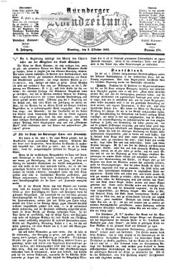 Nürnberger Abendzeitung Samstag 3. Oktober 1863